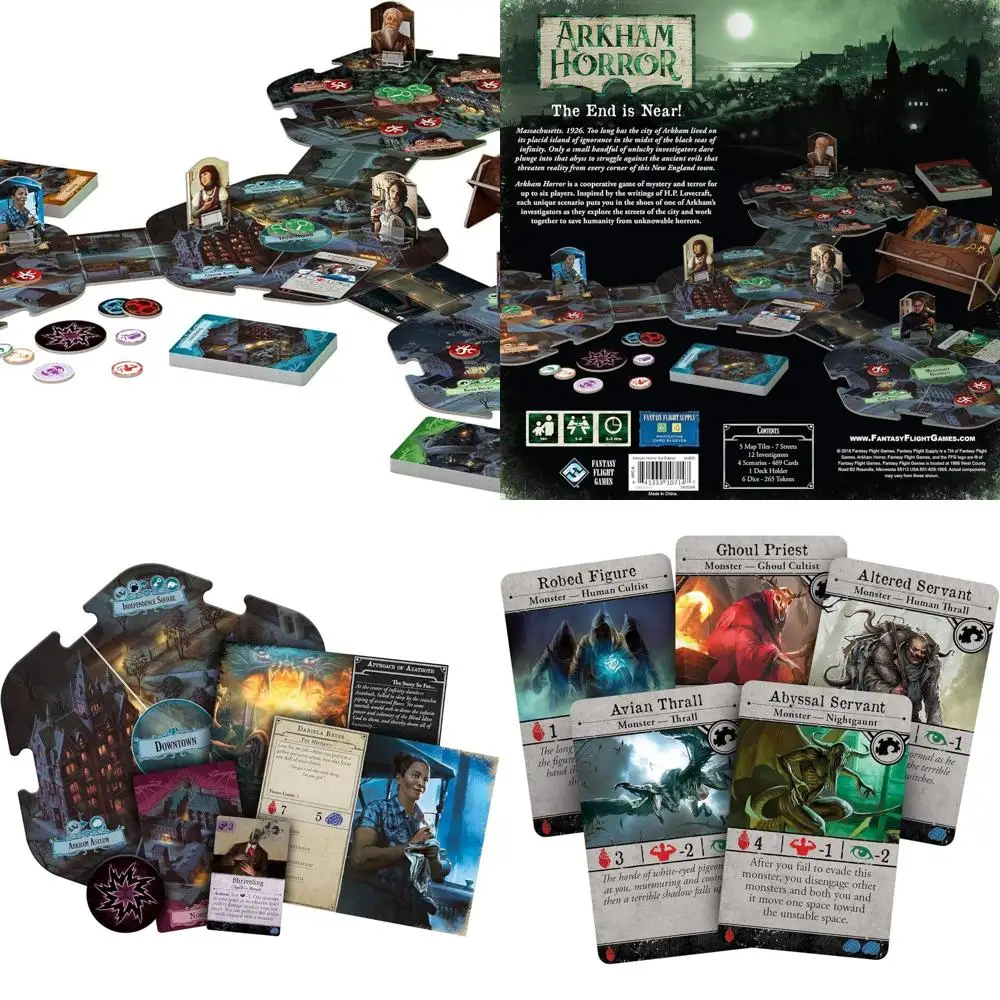 

Настольная игра «Тере издание ужасов Аркхема» — многоцветное издание