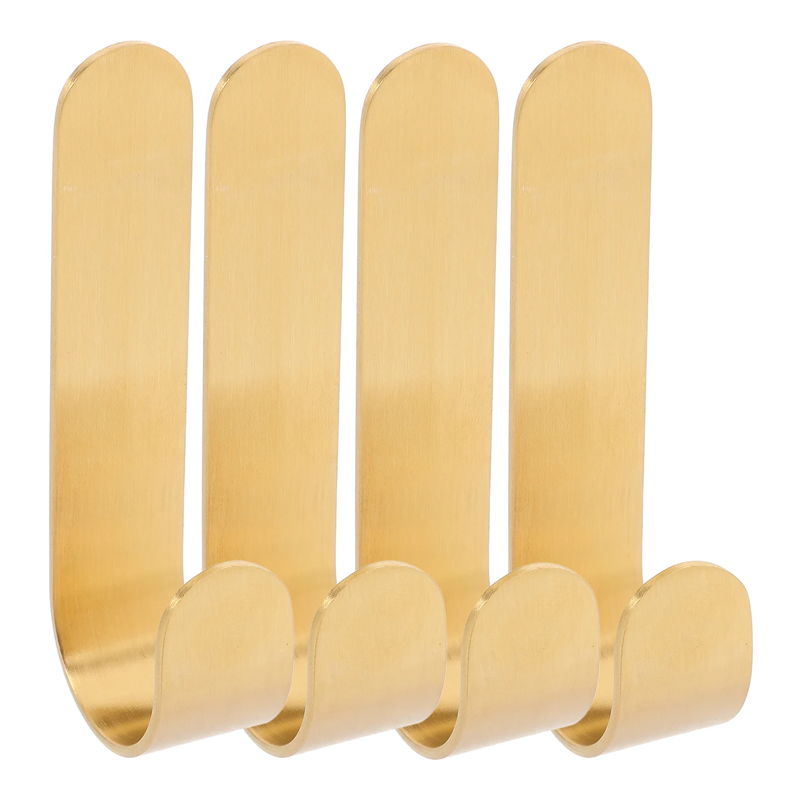 

4 Pcs Brass Coat Hooks Bathroom Wall Hooks for Towels Robes Coats Heavy Backpacks Solid Brass Bathrooms Bedrooms Kitchen