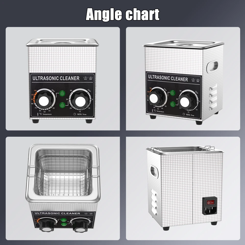2L แบบพกพาเครื่องซักผ้าอัลตราโซนิก Ultra Sonic ทําความสะอาดเครื่องประดับฟันปลอมฟันทันตกรรมแว่นตาทําความสะอาดอัลตราโซนิก 60 W เครื่องทําความร้อน