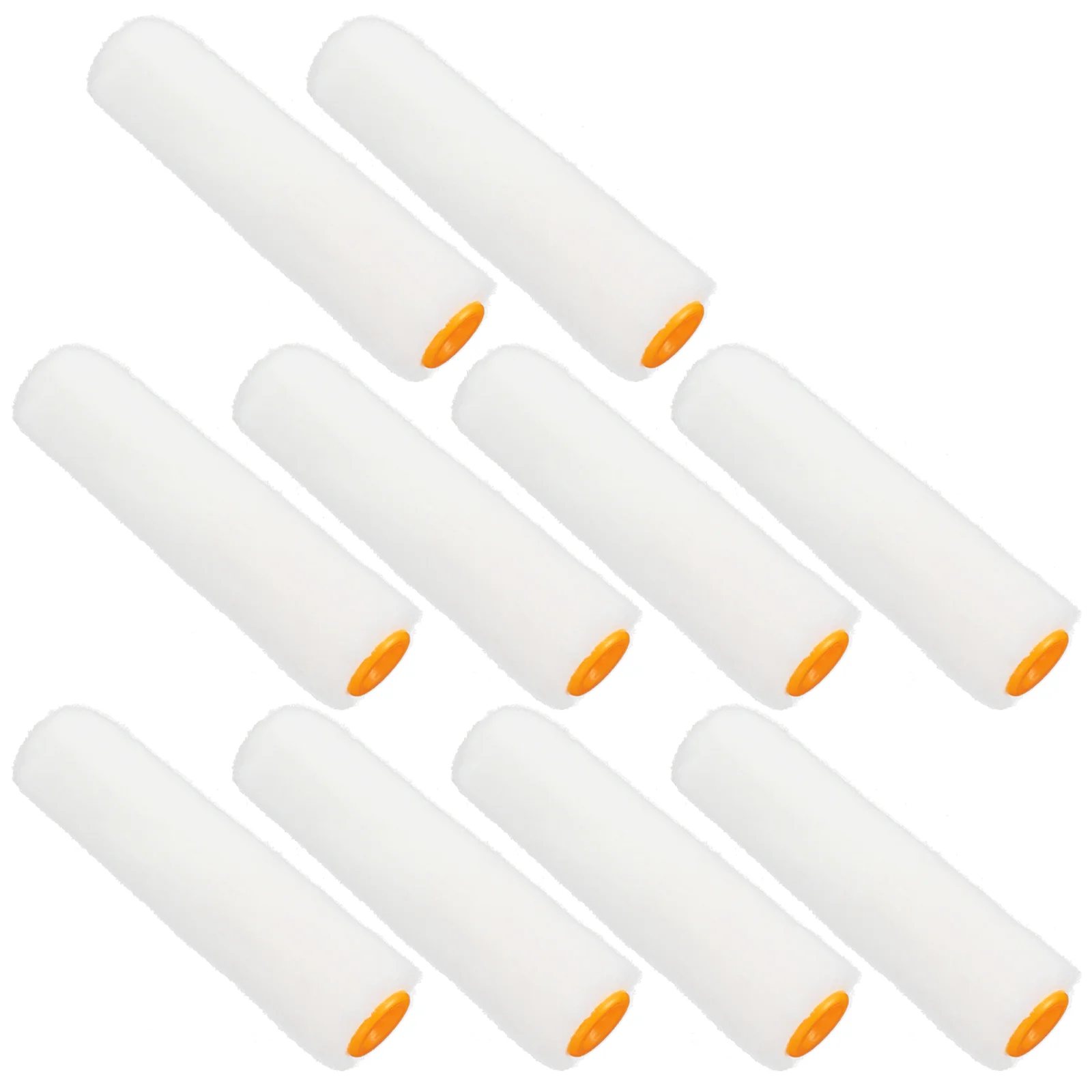 

10 Pcs Rollers Brush Refills for Paint Replacement Covers Suite White Naps Child