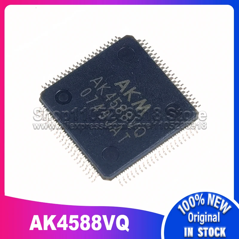 1 قطعة/الوحدة AK4588VQ AK4588 80-QFP 100% مخزون أصلي جديد