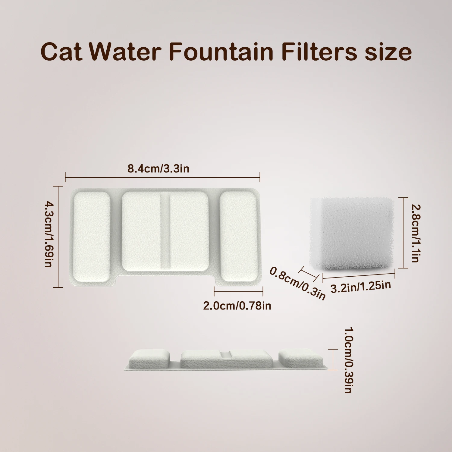 Pet Fountain Replacement Filters 6