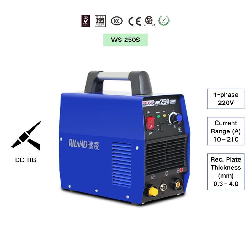 Saldatrice ad arco inverter portatile WS TIG 200/250/300 Nuovo saldatore TIG DC 220V/380V 10-300A per acciaio inossidabile