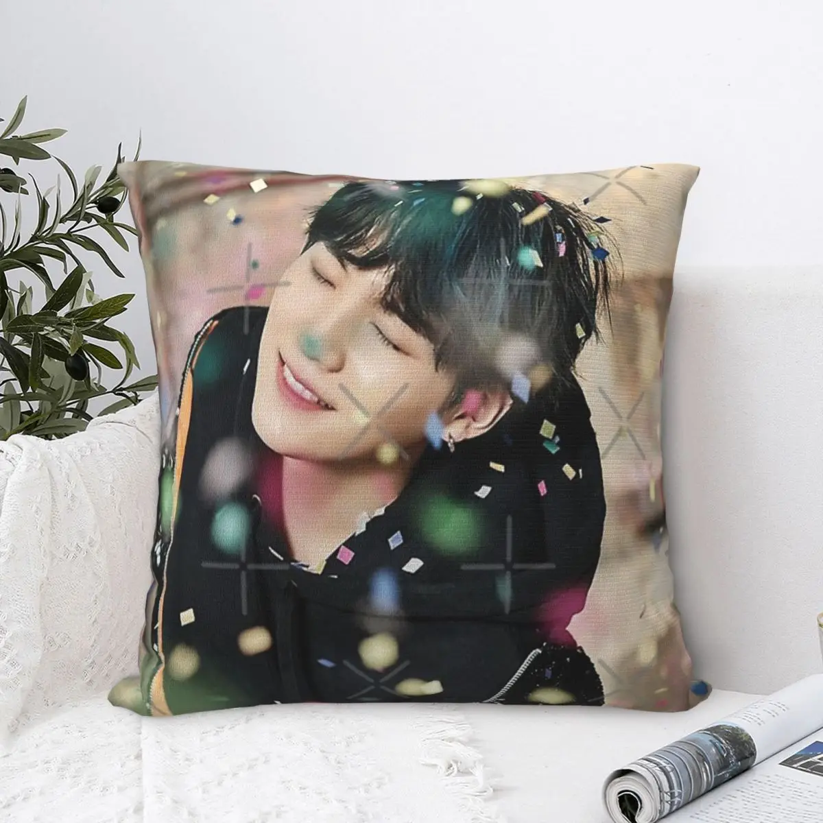 Suga You Never Walk Alone Pillow Case Pillow Cover Pillows With Zipper Anime Pillow Pillow Covers Decorative