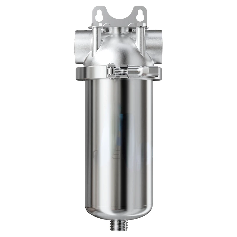 6/10 Stainless Steel 304 Housing High Pressure Water Pre-Filter 40 Micron Cylinder Liquid Filter Pre-Filter