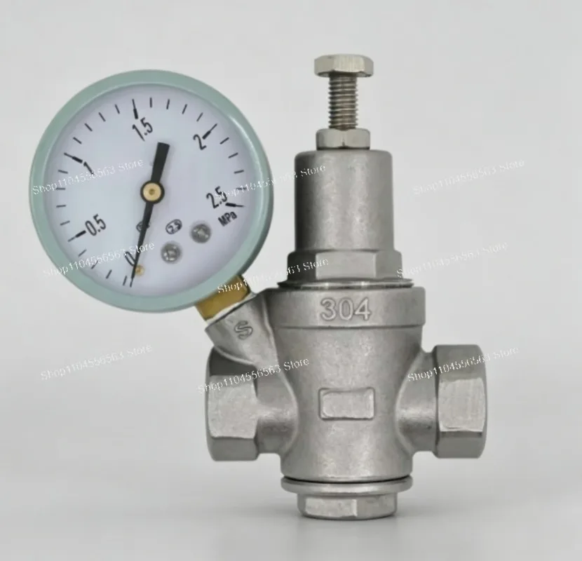 304 Stainless Steel Adjustable Water Pressure Regulator Valve 1/2-2 inch Lead Free for Plumbing System
