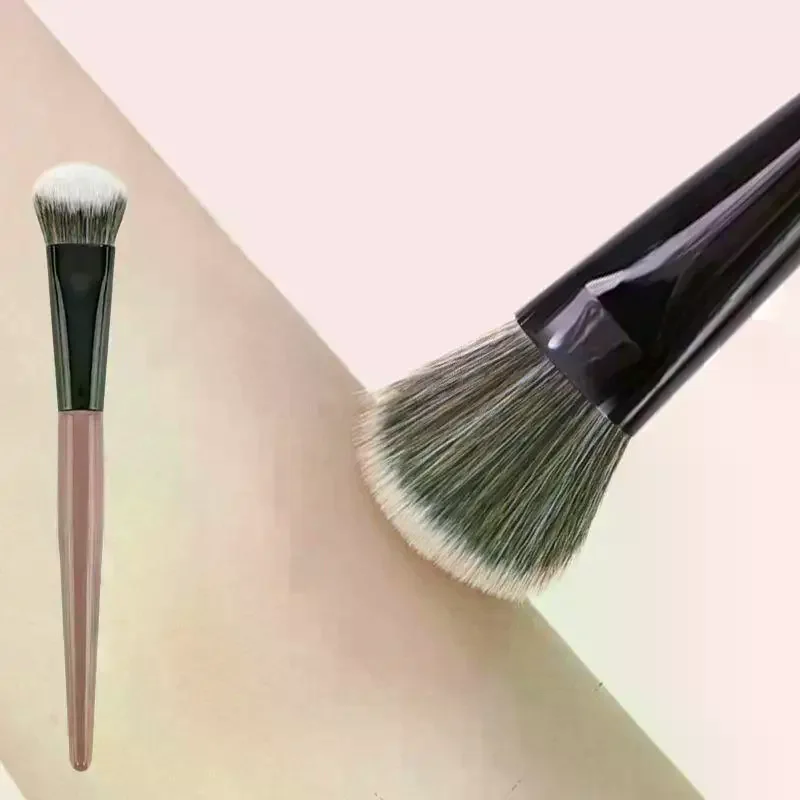 Soft Bristles Blush Brush For Cheeks Portable Powder Blush Face Contour Makeup Cosmetic Tool For Women Girls Beginners