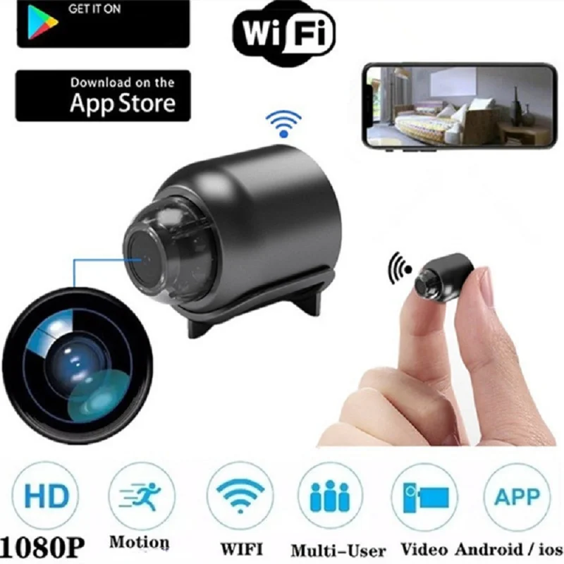 1080P HD Mini Camera Wireless WiFi Baby Monitor Indoor Safety Security Surveillance Night Vision Camcorder IP Cam Video Recorder