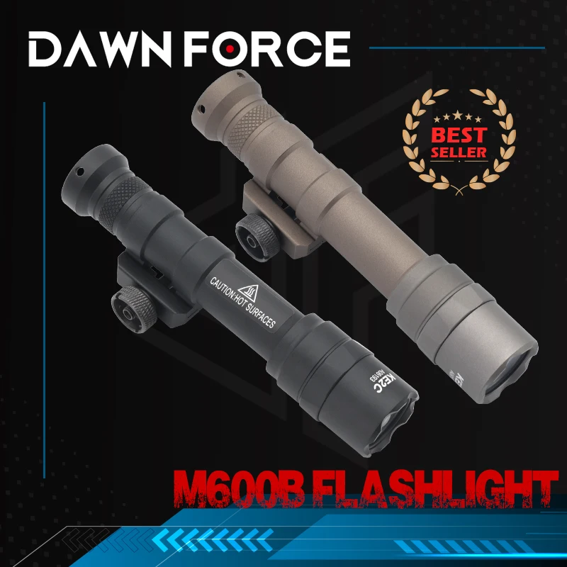 

M600 M600B Weapon Gun Light, Airsoft Rifle Flashlight, Pistol Scout Light, Torch Hunting, Milsim with Picatinny, 20mm