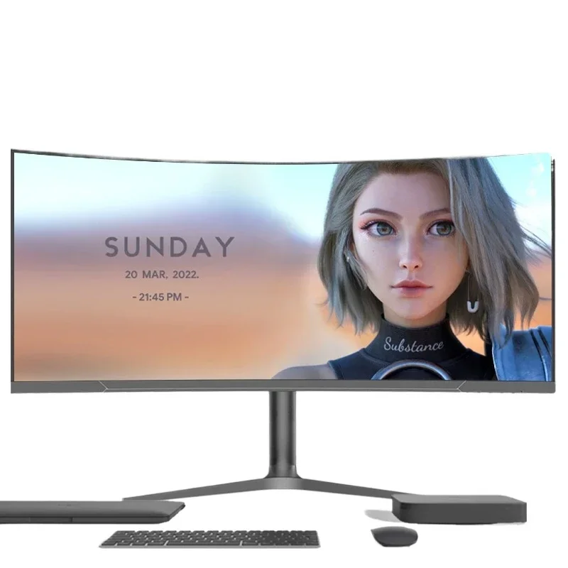 Curved Computer 32 Inch Monitor 38 Inch Gaming Desktop Screen 5K