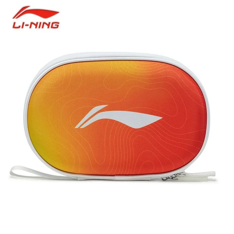 حقيبة تخزين تنس الطاولة Li-Ning، للجنسين، سحابات مزدوجة، جيب داخلي بسيط، جيب شبكي، حماية مضرب مرن #5