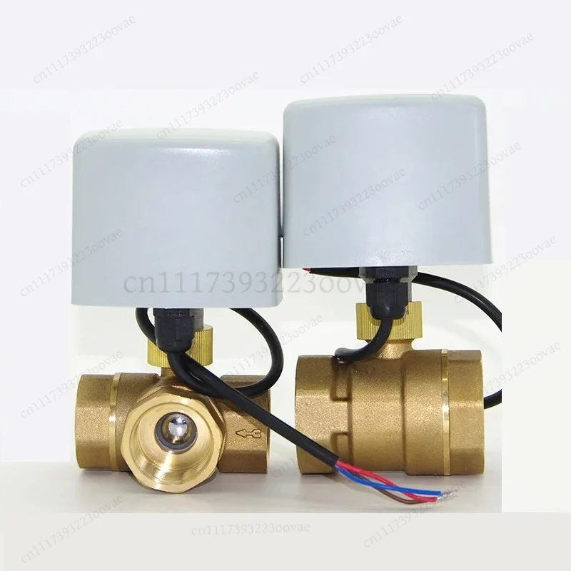 DN15 DN20 DN25 Brass Motorized Ball Valve 3‑Way 3‑Wire 2‑Control 2‑Way Switch‑Type Pipeline Fluid Control Accessories