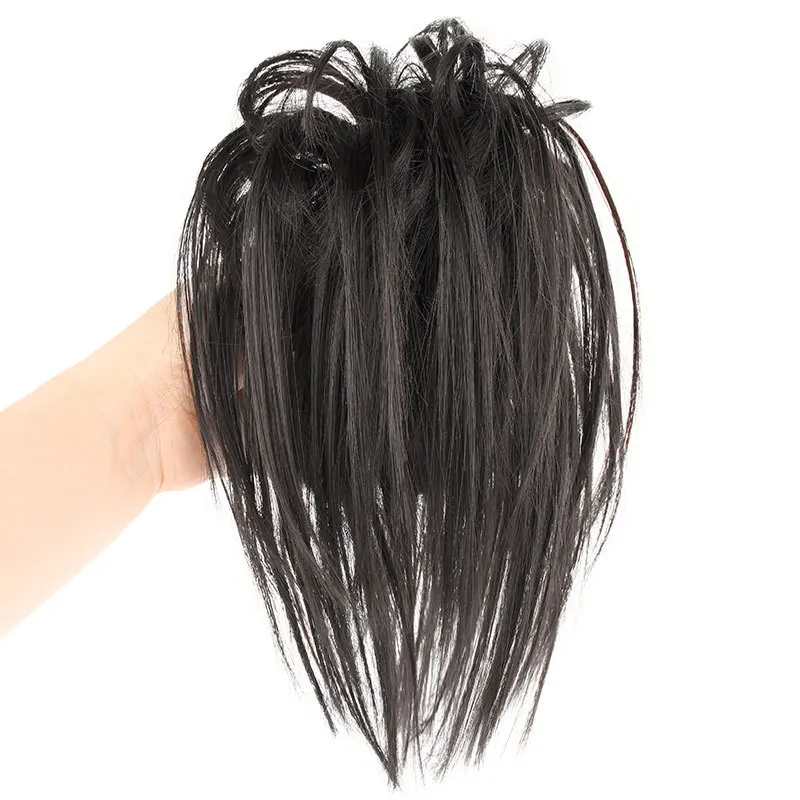 حظيرة الدجاج مشبك شعر مستعار كعكة ماتي ارتفاع درجة الحرارة الحرير الاصطناعية كسول كعكة الشعر أداة محاكاة الشعر الساخن فتاة شعر مستعار #6