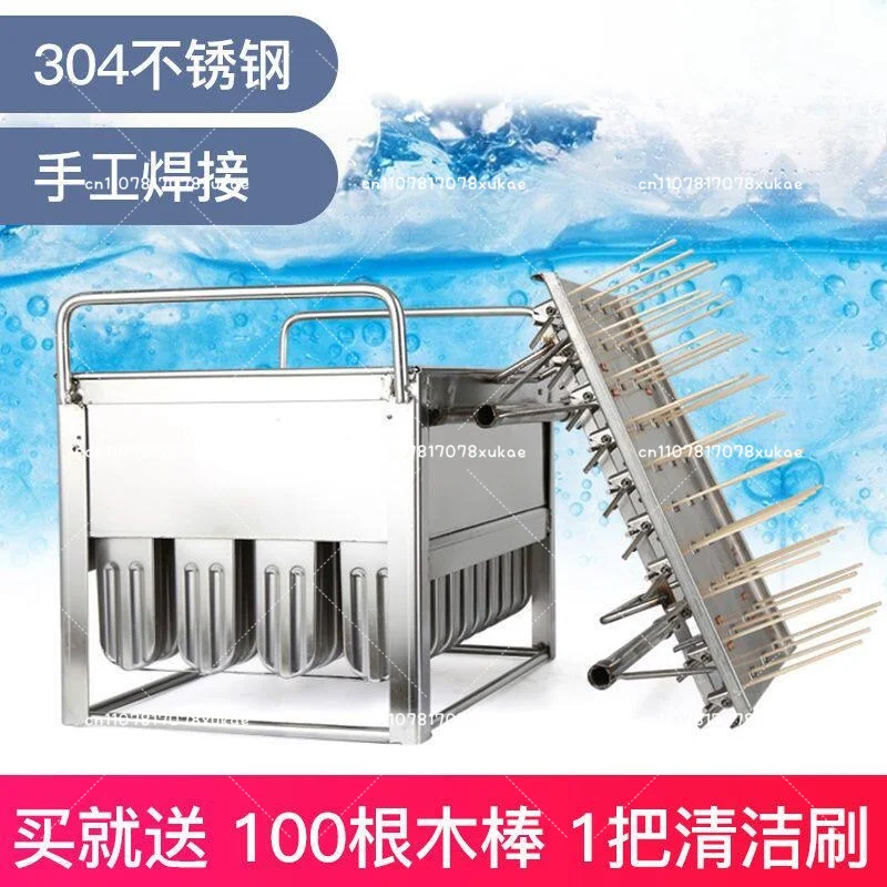 40pcs Stainless Steel Popsicle Mould Ice Lolly Mold for Popsicle Machine Fruit Shape DIY Ice Cream Molds with Sticks Holder