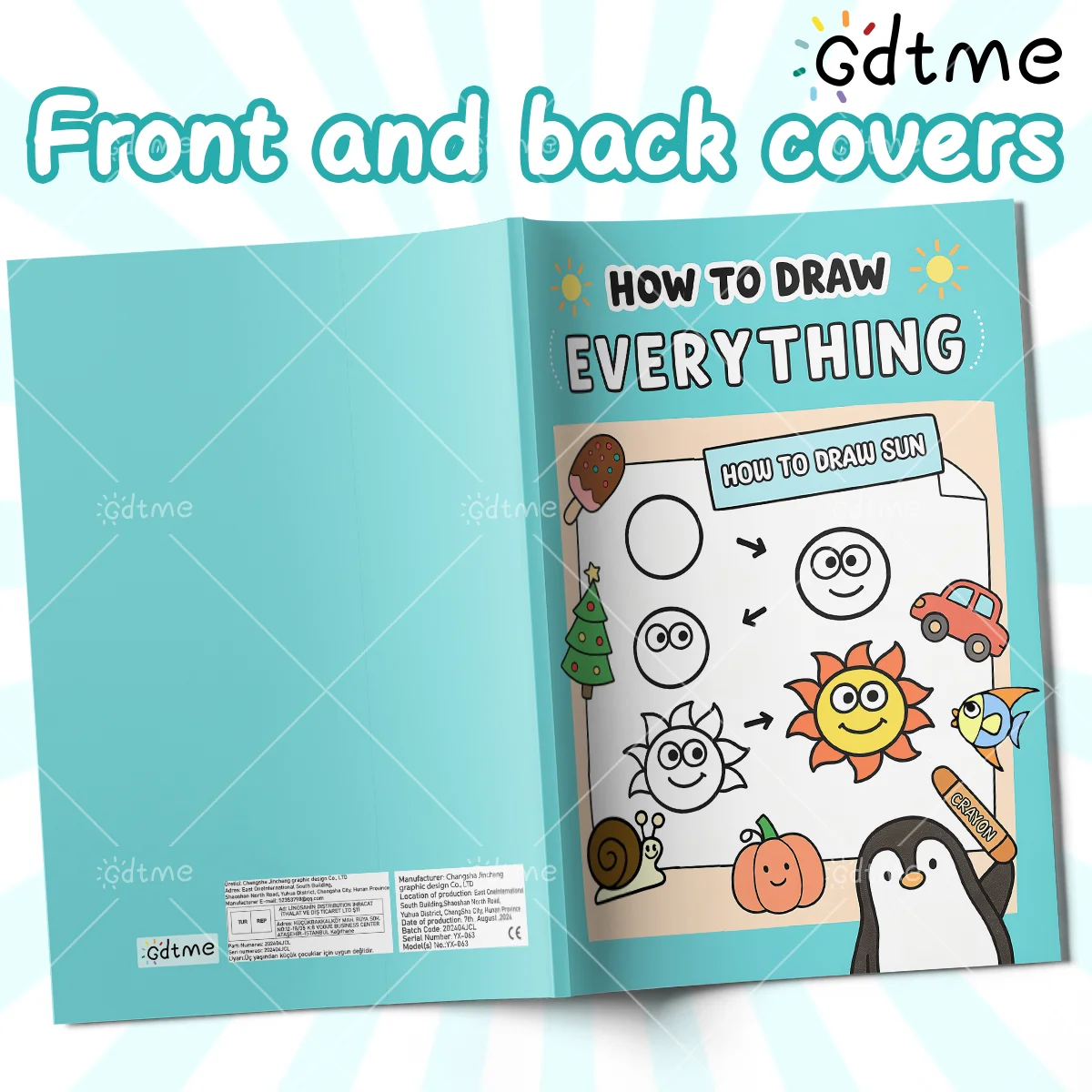 How to Draw Everything Coloring Book for of Adorable Things, Animals, Food, Gifts, and other Amazing Items | Book For Adults