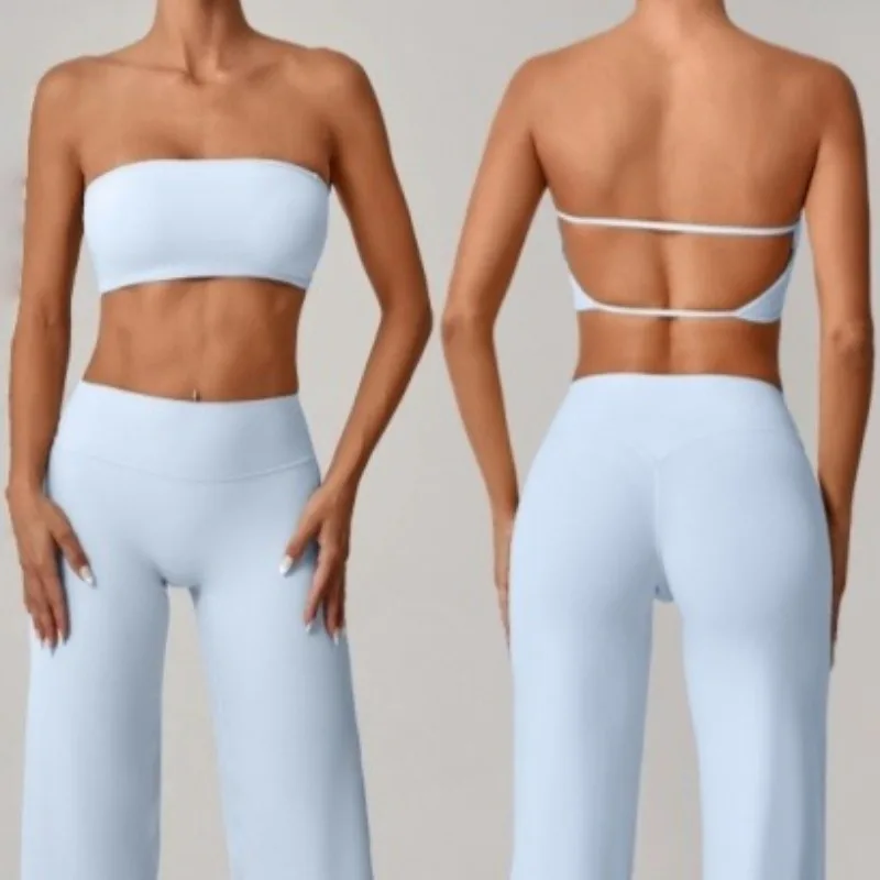 

Новый женский бюстгальтер для йоги, цельный цельный бюстгальтер с запахом на груди, топ для фитнеса, плотная одежда для йоги, спортивный бюстгальтер Bare Feel