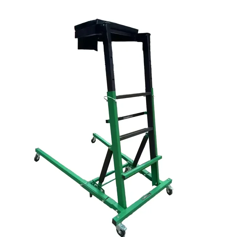 Adjustable Automotive Service Bench with Sliding Plate for Engine Chassis Repair Heavy Duty Mechanic Workstation Tool Stand