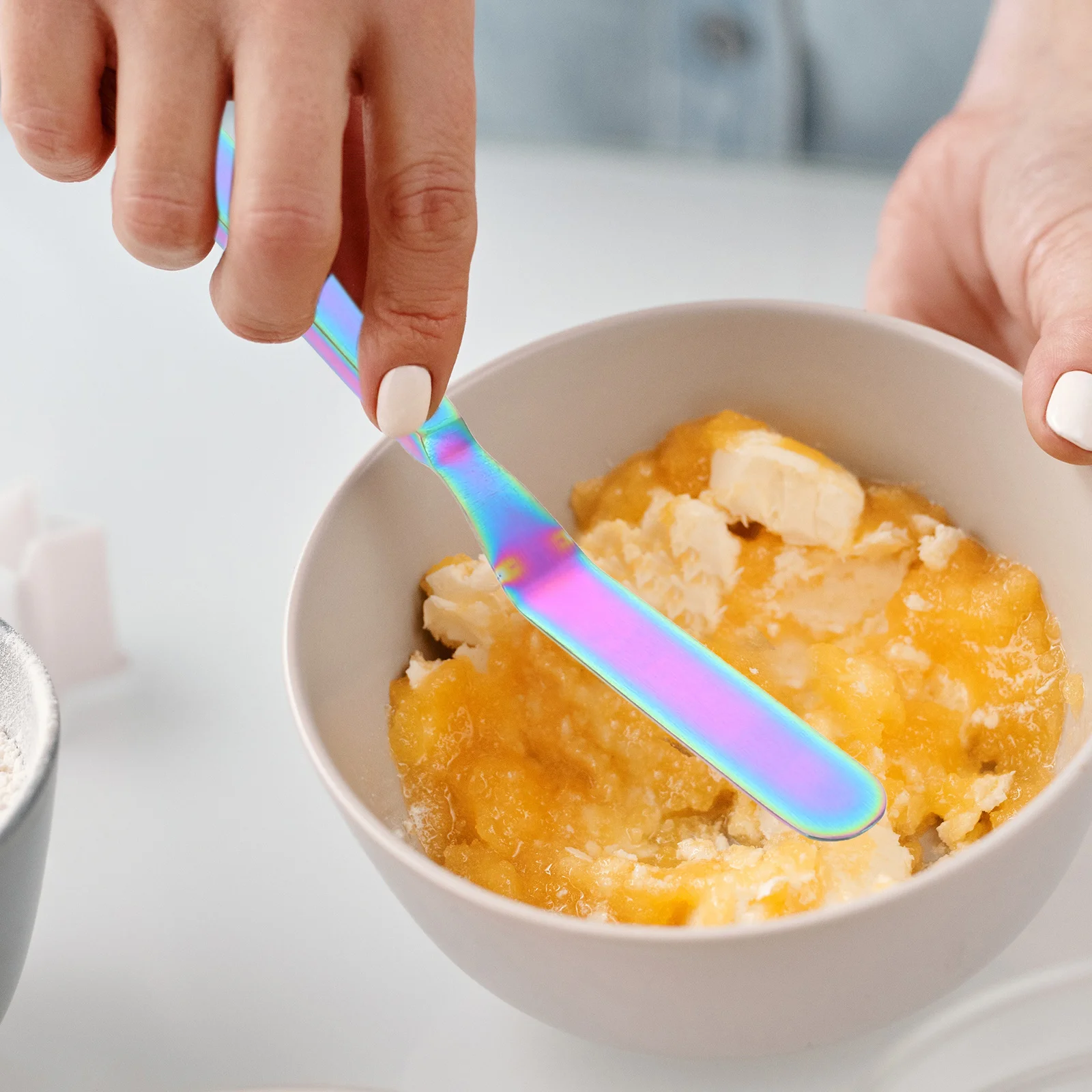 

Stainless Steel Butter Spreader Knife Multifunctional Pastry Knife Jam Cheese Spatula Kitchen Tool for Baking Cooking