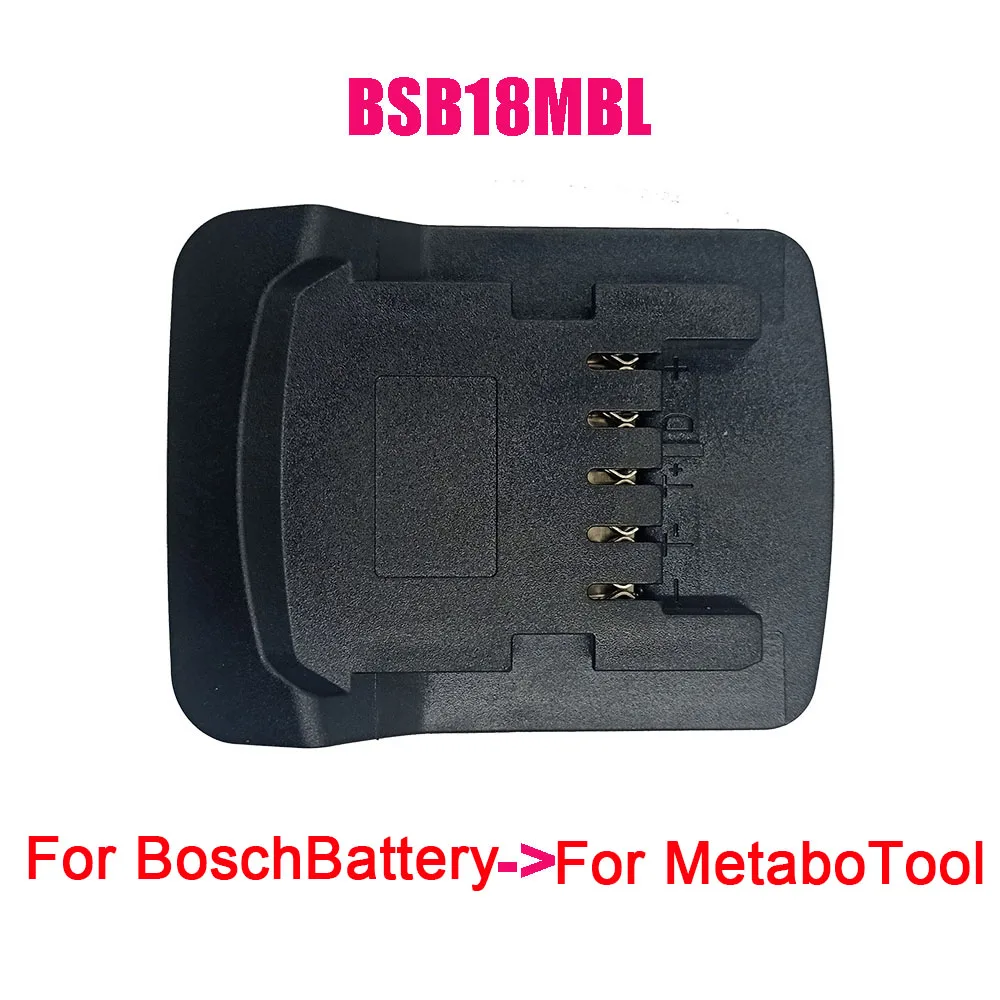 dawupine BSB18MBL Adapter Converter Can use Bosch 18V Li-ion Battery BAT618 on Metabo 18V Lithium Electrical Power Tool