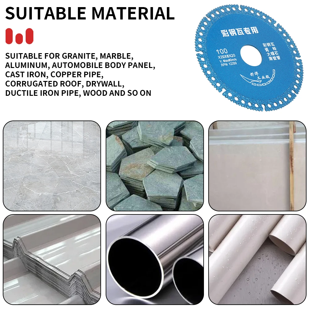 100mm Composite Multifunctional Cutting Saw Blade 4 Inch ltra-thin Saw Blade Ceramic Tile Glass Cutting Disc For Angle Grinder