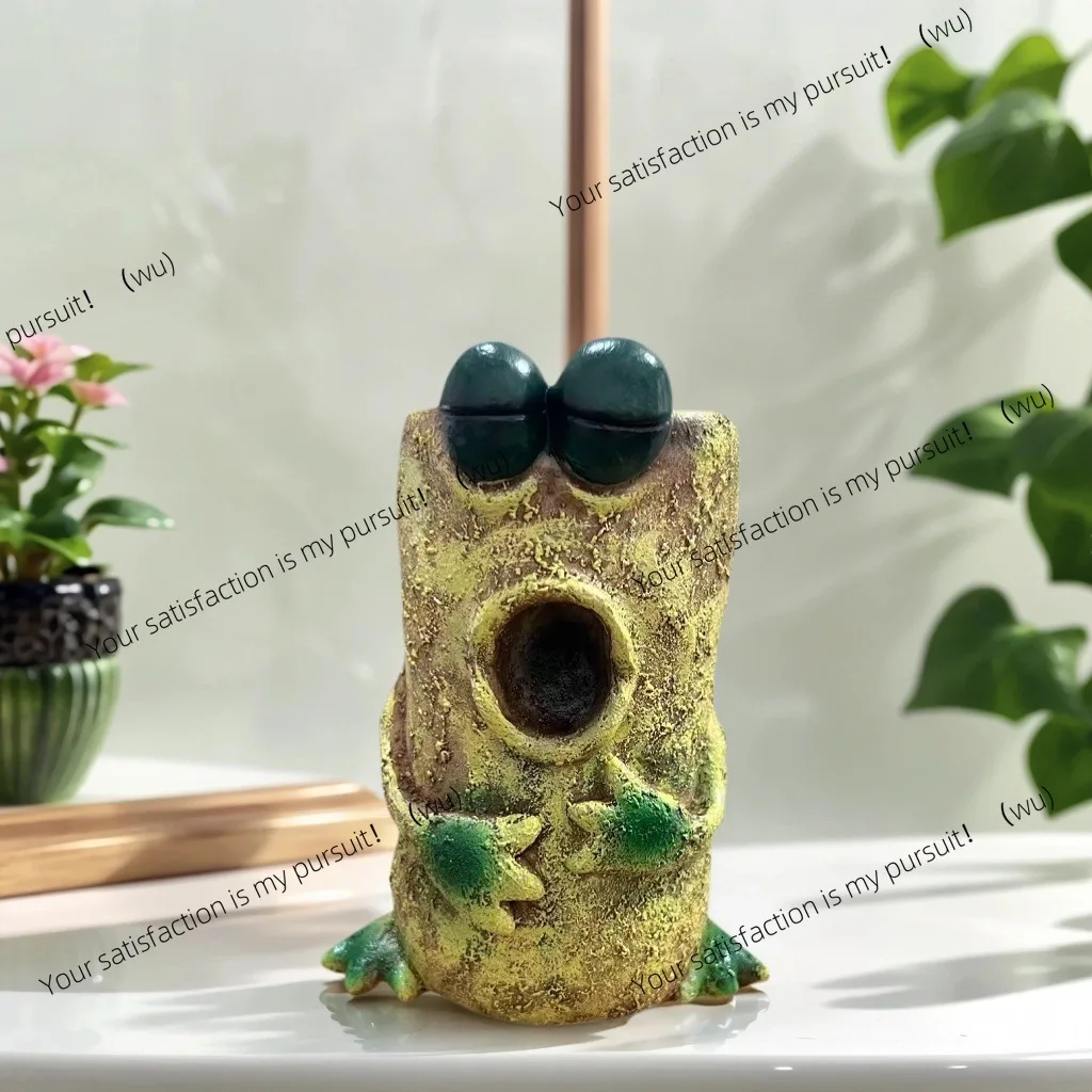 ZOCI-Creative Frog Funny Expression Resin Personalized Frog Home Garden Flower Pot Decoration Pendulum