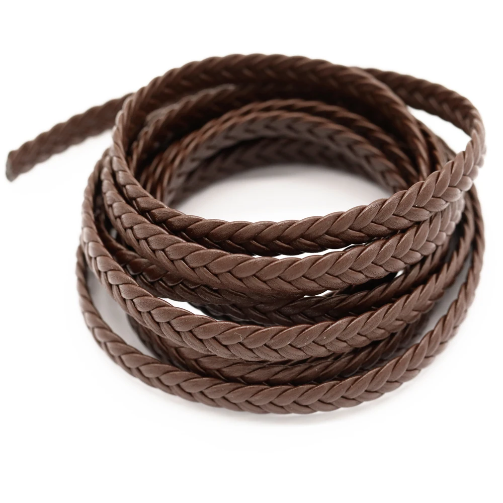 2m Kunstleder Geflochtene Modische Klassische Kette Gedrehte Kordel Armbänder DIY Schmuckzubehör Großhandel – Detail 4
