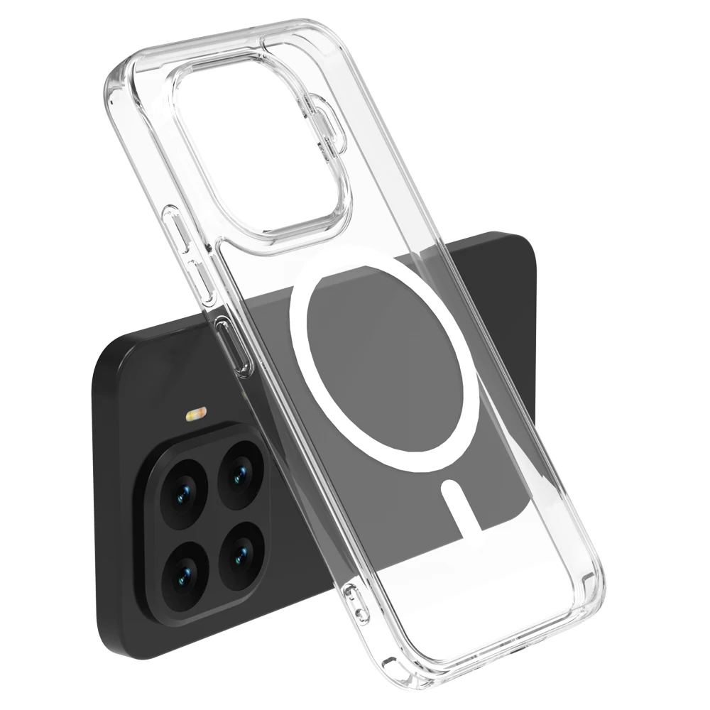 LeReach TOC Magnetic Case for Xiaomi 17T Pro Transparent TPU + PC Hard Back MagSafe Cover