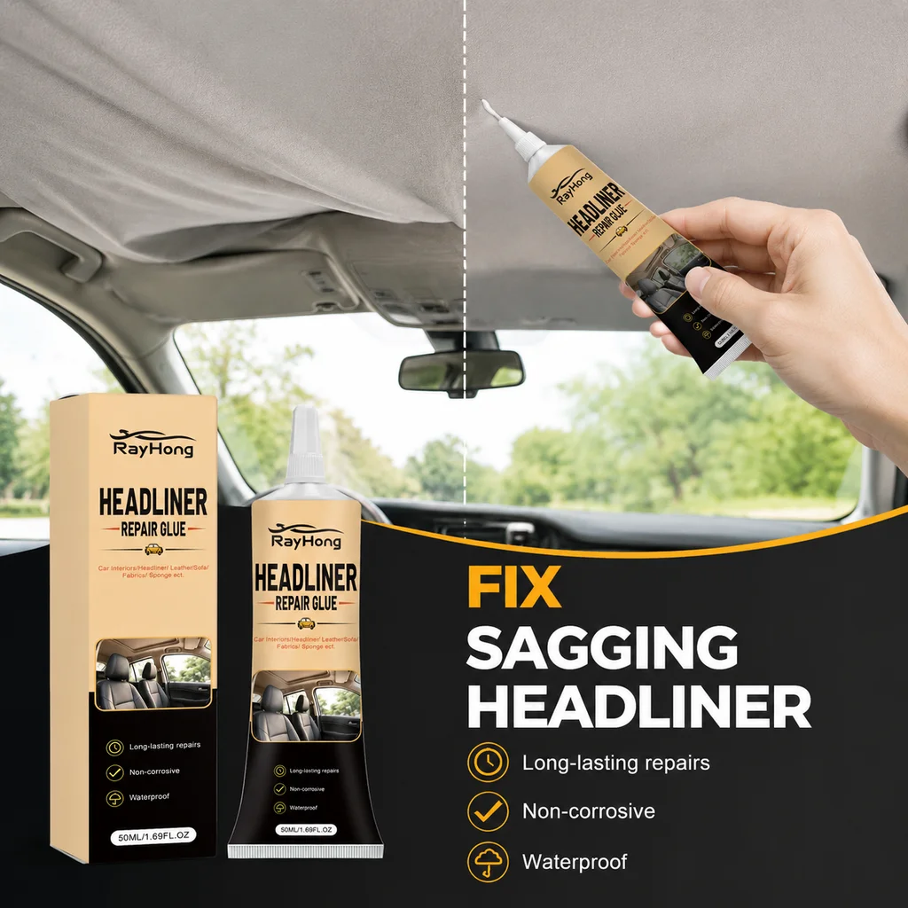 Car Headliner Repair Adhesive Glue For Automotive Interior Roof Fabric Leather Binding Fix Auto Upholstery Trim Sealant Adhesive