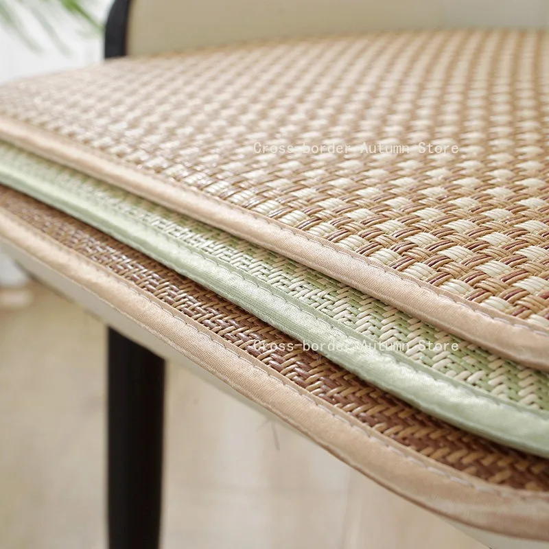 Summer cooling seat cushion, light luxury non-slip seat cushion, modern minimalist oval seat cushion for home use 44*45cm