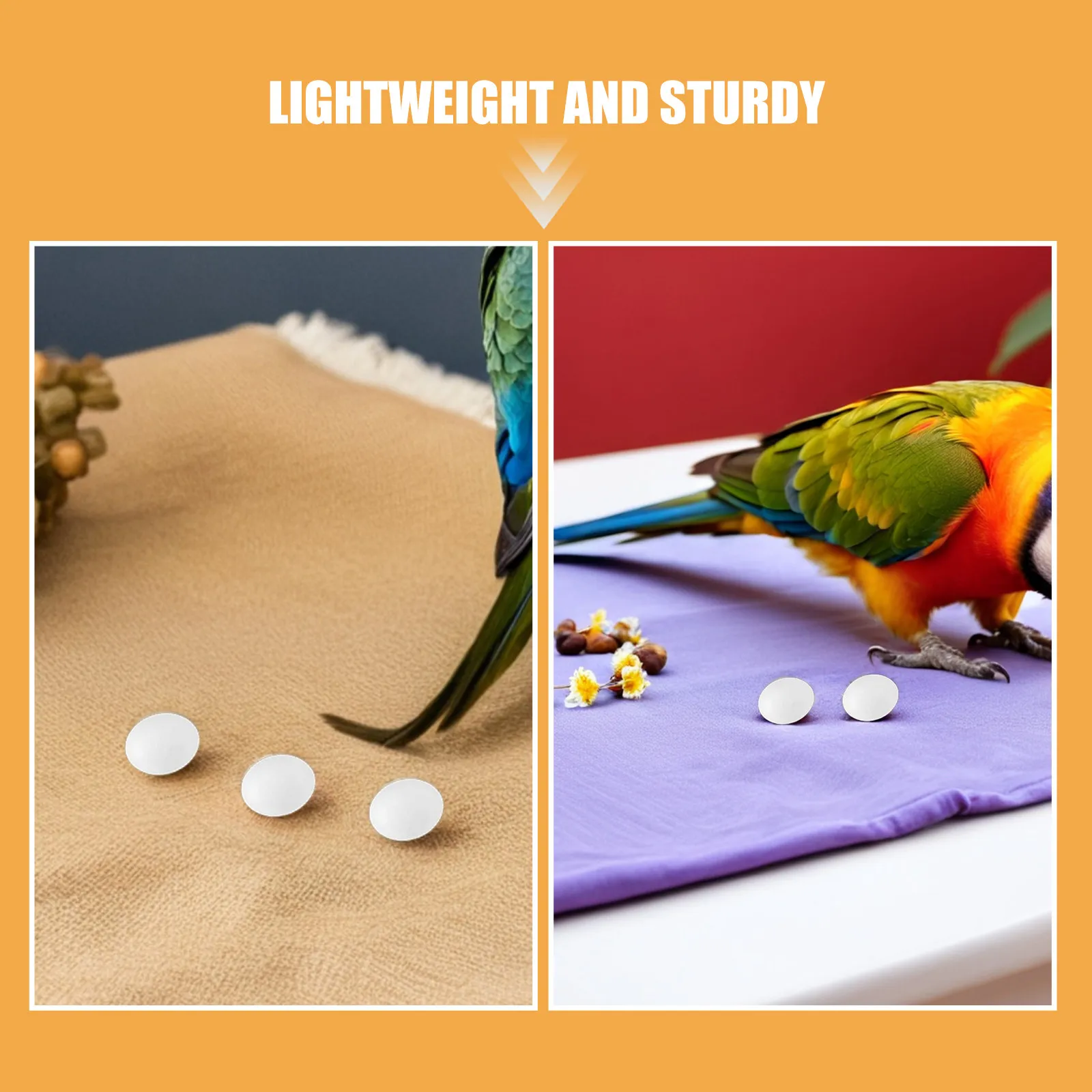 

24pcs Fake Bird Eggs Realistic Plastic Nesting Decoys Training Practice Eggs for Parrots Cockatiels Bird Breeding Pet supplies