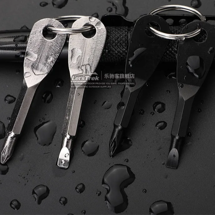 مفك براغي فيليبس مشقوق محمول، حلقة مفاتيح متعددة أداة إصلاح الجيب الصغيرة #3