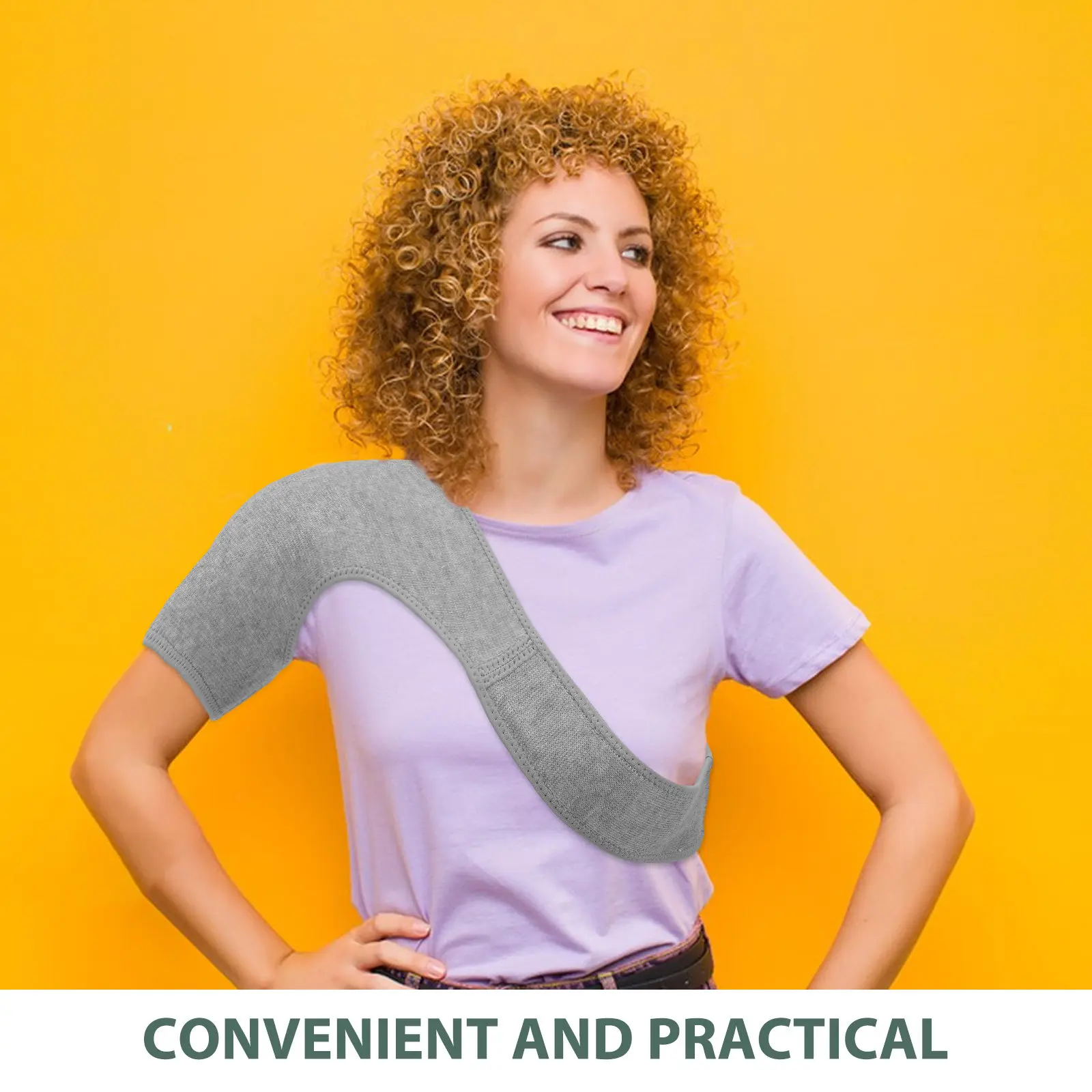 All-Season Shoulder Warmer for Men and Women Lightweight Soft Breathable Adjustable Shoulder Support Brace for Air Conditioned