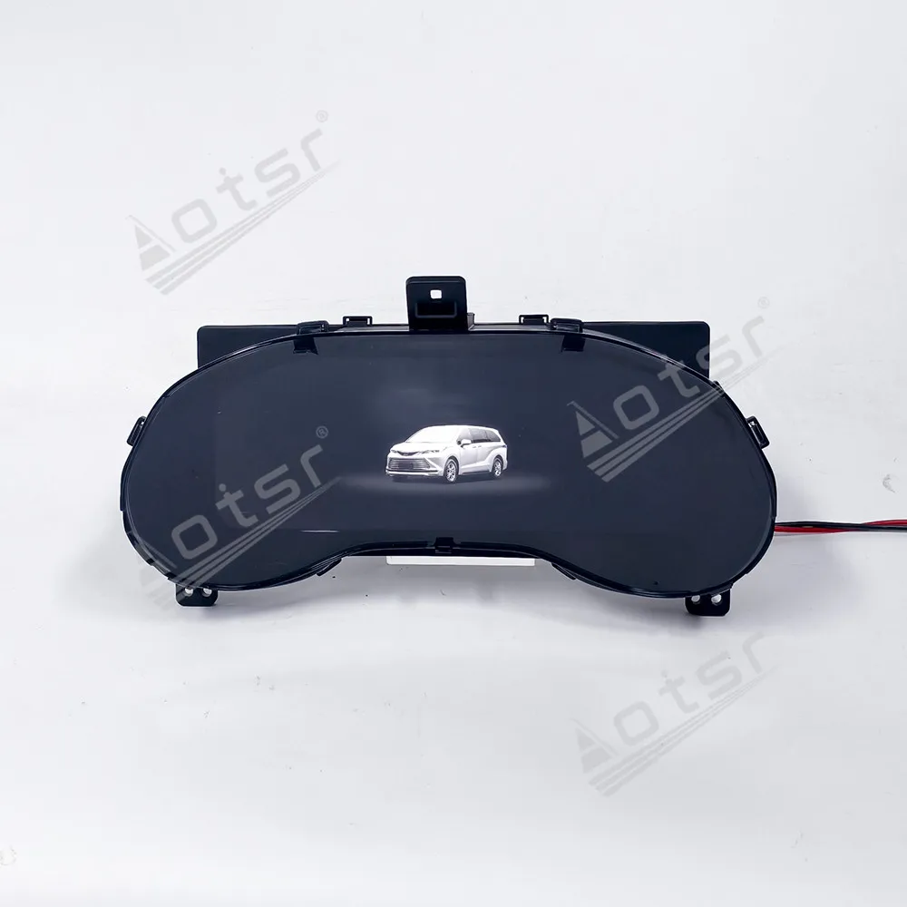 Car Digital Cluster For Toyota Sienna XLE 2021 2022 2023 2024 2025 2026 Dashboard Virtual Cockpit Instrument Speed Meter Screen