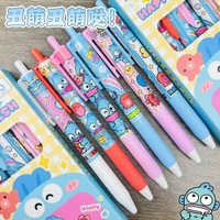 60pcs/lot Sanrio Hangyodon Press Gel Pen Cute 0.5mm Black Ink Signature Pens Promotional Gift Office School Supply