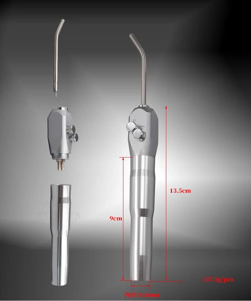 Seringa dentária de 3 vias, peça de mão, peças sobressalentes, seringa dental de 3 vias, spray de água e ar, seringa tripla