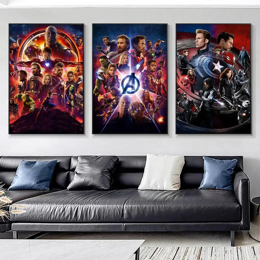 A-المنتقمون إنفينيتي الحرب الفيلم المشارك جدار الفن الطباعة مقاوم للماء غرفة المعيشة المنزلي غرفة نوم بار ديكور جمالي