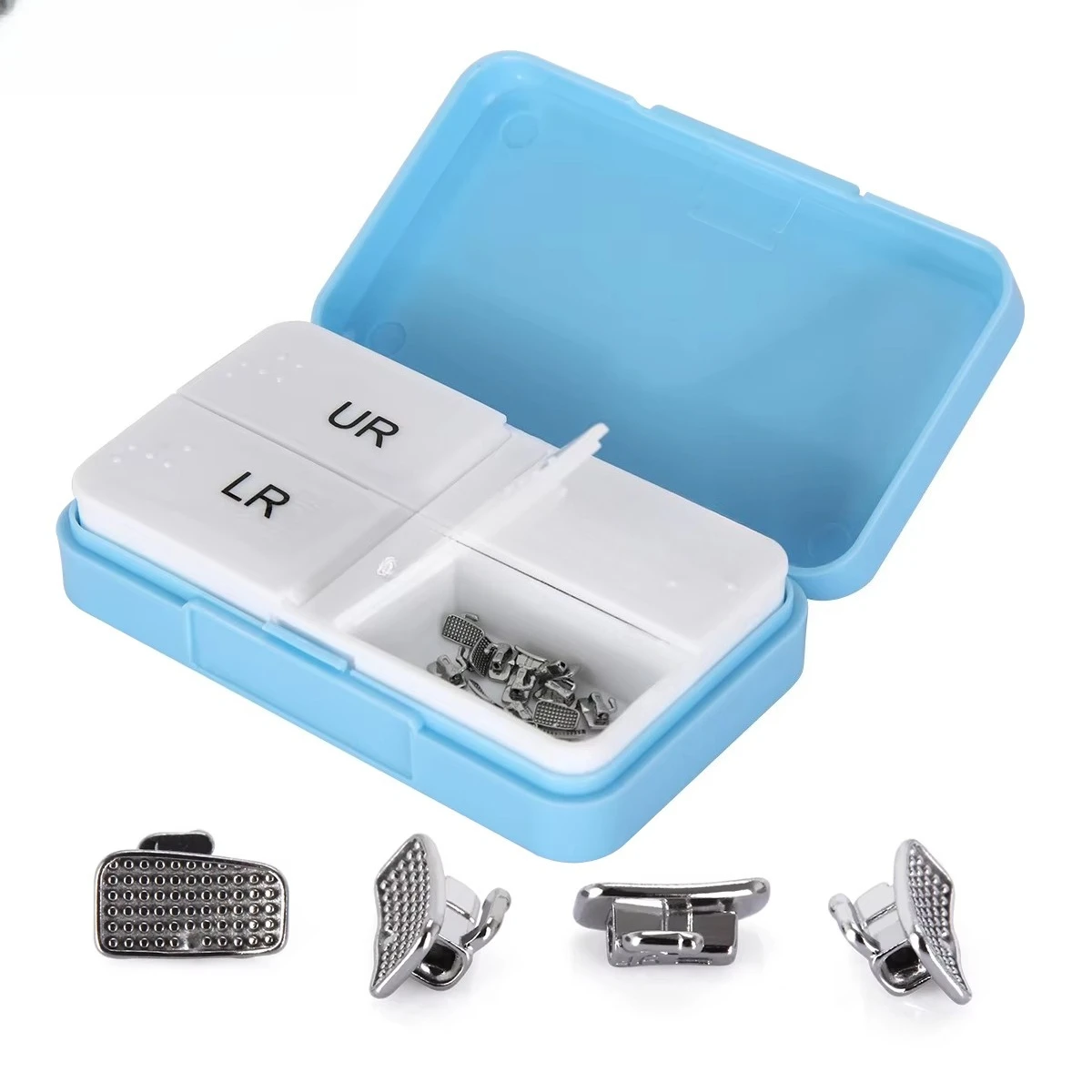 AZDENT Dental Orthodontic 1st 2nd Molar Buccal Tube Bondable MIM Monoblock Non-Convertible Roth MBT 0.022 Laser Mark Single Tube