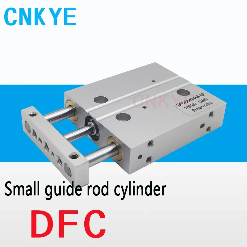 Small guide rod cylinder DFC-4-5-10-15-20-P-GF DFC-6-5-10-15-20-25-30-P-A-GF DFC-10-5-10-15-20-25-30-P-A-GF-KF  DFC-10-10-P-A-GF
