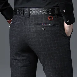 Spring Autumn New Fashion Mens Casual Pants High Quality Brand Business Pants Male Clothing Cotton Formal Trousers Men Clothing