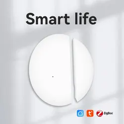 Tuya Smart Life Zigbee умный дверной оконный датчик двери открытый закрытый детектор защита безопасности Alexa Google домашний Голосовое управление