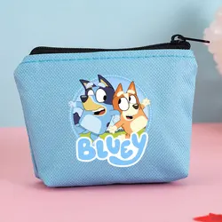 Blueys Coin Purse Cute Cartoon Mini Bags Bingoes Anime Figure Zipper Wallet Key Card Bag Storage Pocket Pack Card Holder Gift