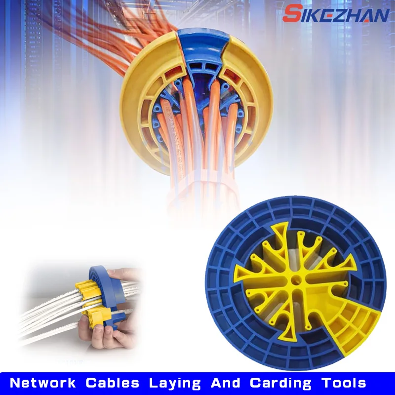 Network Carding Device Cable Comb Fireproof ABS Plastic Generic Cabling Category 5 And 6 Network Cables Laying And Carding Tools