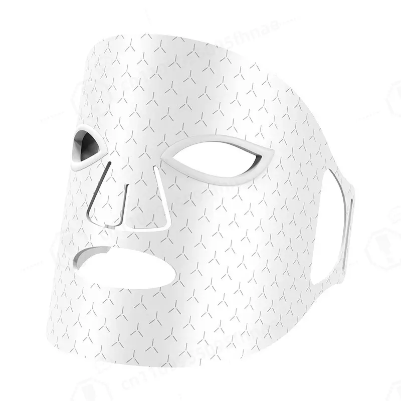 Silicone Beauty Mask Wireless Charging LED Infrared Light Therapy Device 7 Color Light Facial Care Instrument Household Use