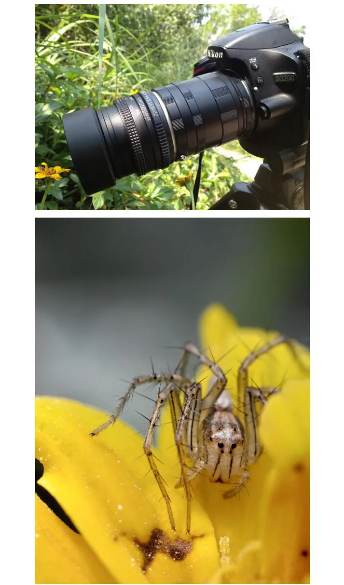 Pierścień Adapter do aparatu pierścienie pośrednie makro dla Nikon D7200 D7100 D7000 D5600 D5500 D5300 D5200 D5100 D3400 D3300 D3200 D3100 D90