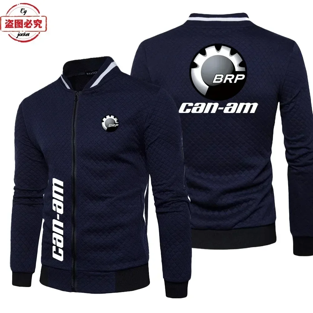 Eu Size CAN-AM Motorcycle Logo Locomotive Jacket Casual Long-sleeved Top Stand-up Collar Jacket Group Cycling Suit Racing Suit