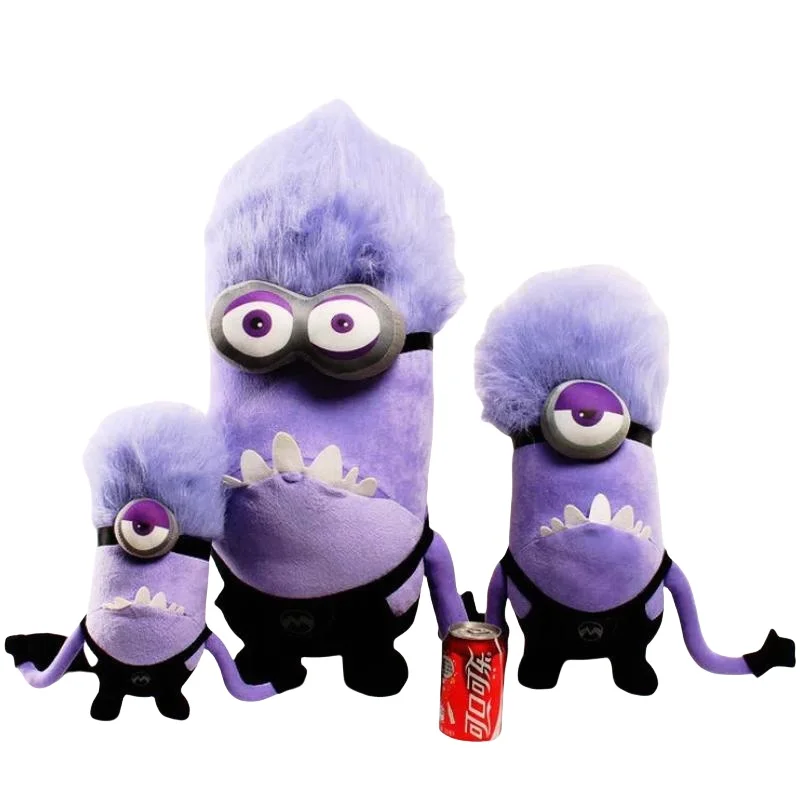 Despicable Me Movie Peripheral Purple Minions Movie Periphery Yellow Plush Bob Plush Stuart Stuffed Toys In Jeans Soft Dolls