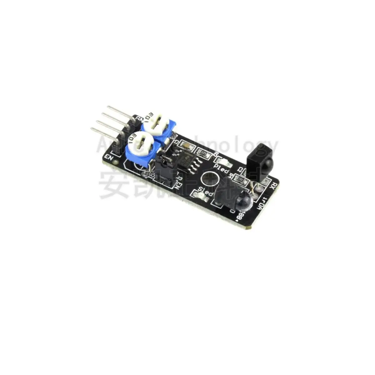 Long-distance smart car tracking and obstacle avoidance sensor module, infrared pair tube photoelectric switch for black and whi