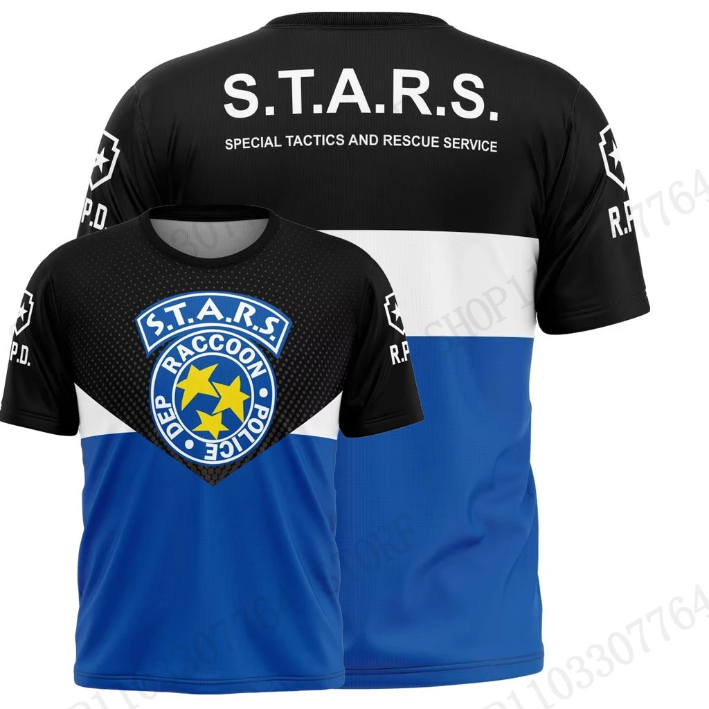 

Anime Game Resident Evil 3D Print T-shirt Men Women Fashion Casual Short Sleeve T-shirt Kids Tops Tees Letter Camiseta hombre