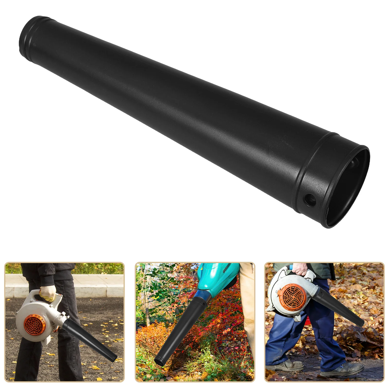 Tube de ventilateur en caoutchouc, Tube remplaçable pour souffleur d'air, Extension robuste, conduit de sortie, buse longue pour souffleur de feuilles B