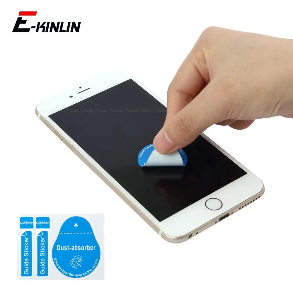 Paper Dedust LCD Cleaner Clean Dust Absorber Cleaning Guide Sticker Screen For iPhone For Samsung HuaWei Mobile Phone SmartPhone